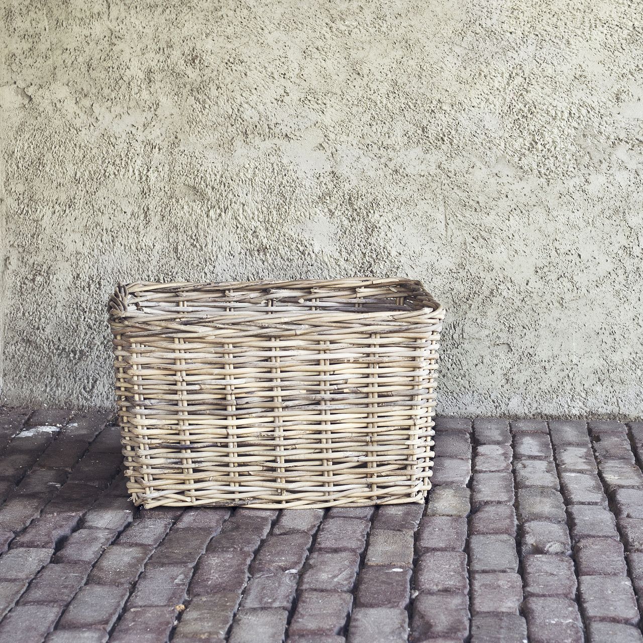 Rieten opbergmand - Groot