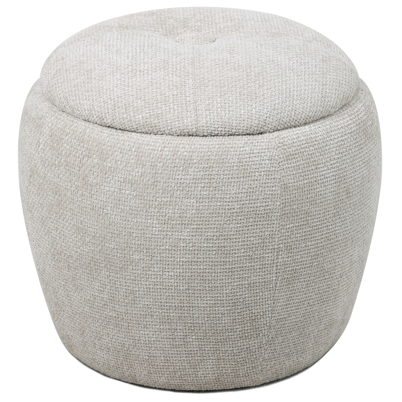 Poef Sini Beige met Opbergruimte - Giga Meubel