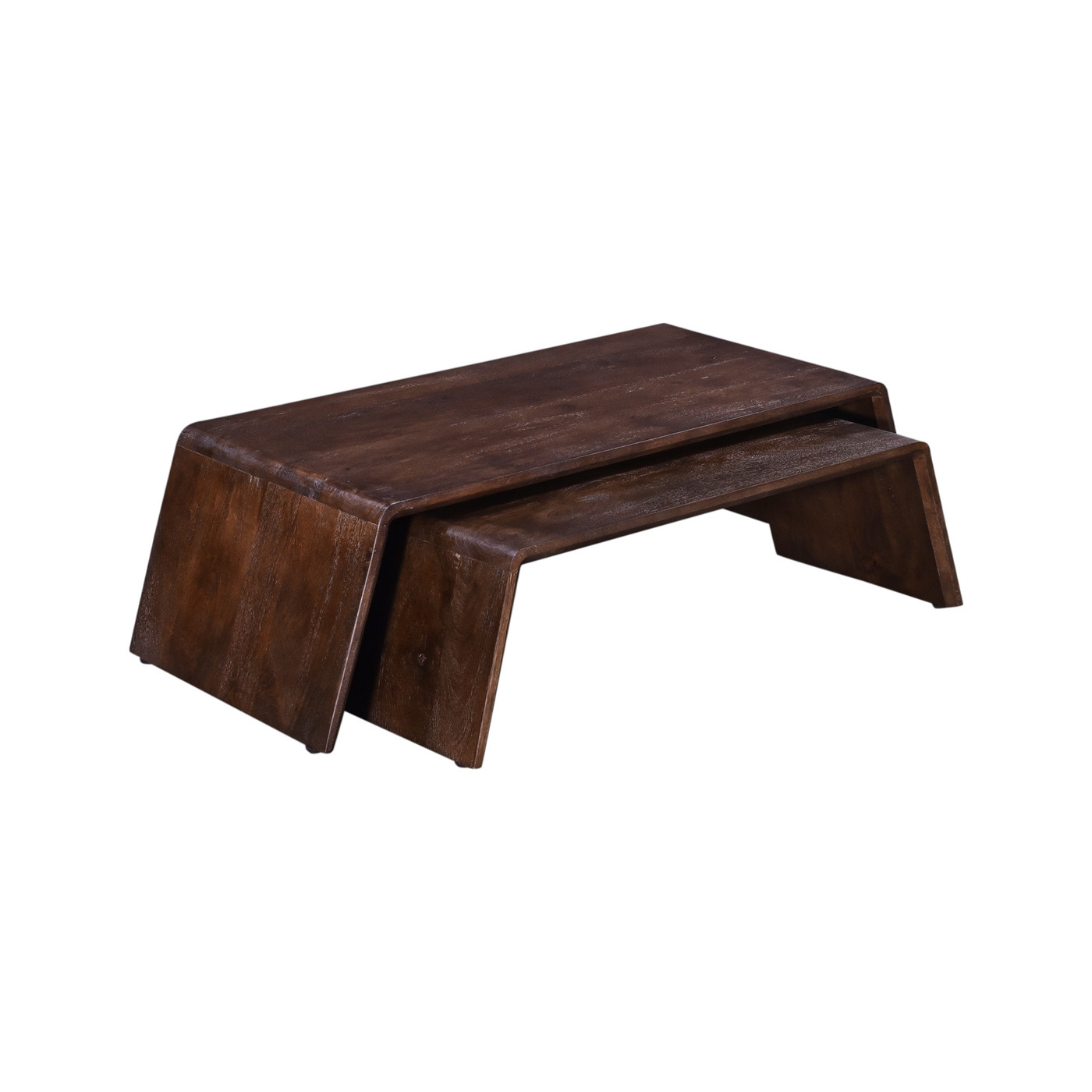 Salontafel Amaya Donkerbruin (set van 2) - Giga Meubel