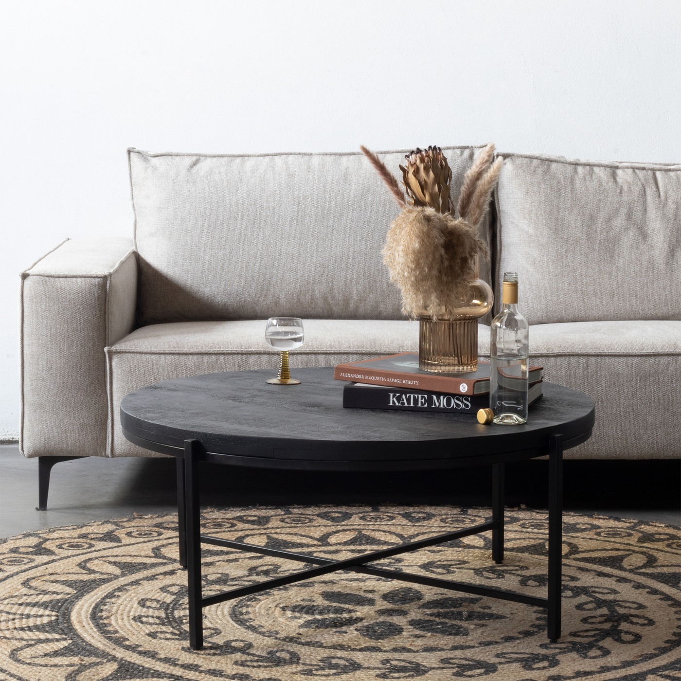 Salontafel Mariska Zwart 100cm - Giga Meubel Salontafel Mariska Zwart 100cm - Giga Meubel