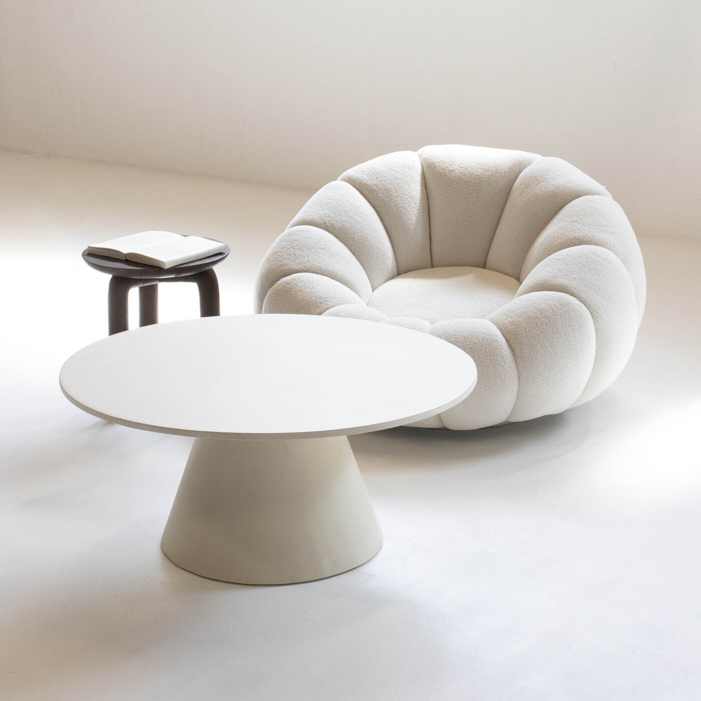 Salontafel Sep Beige 90cm - Giga Meubel
