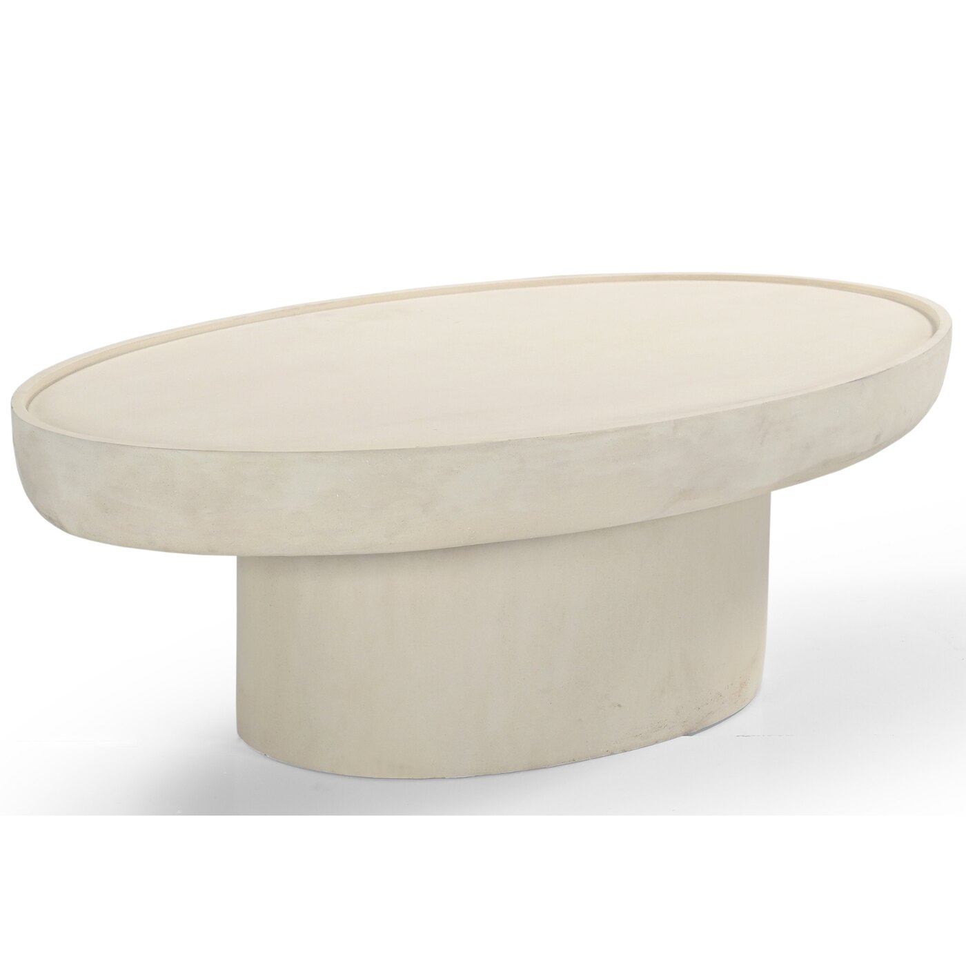 Salontafel Tess Ovaal Beige 90cm - Giga Meubel