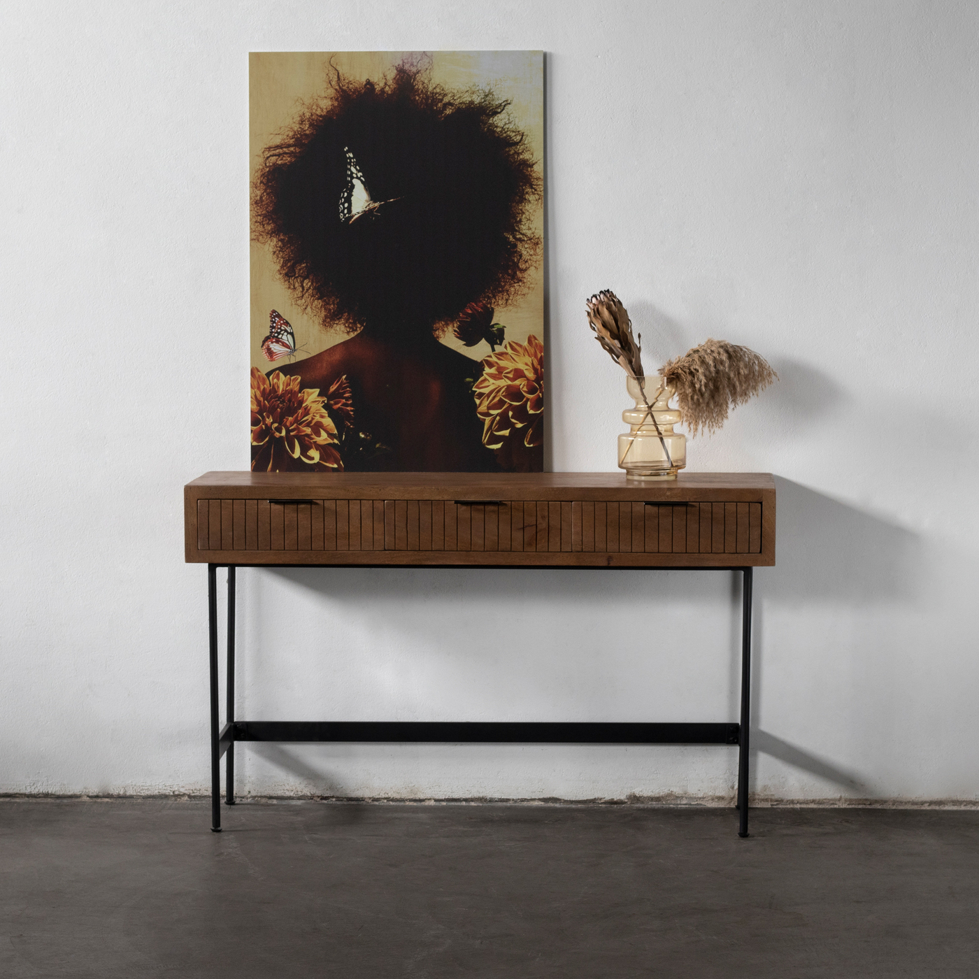 Sidetable Lorenzo Bruin 135cm - Giga Meubel