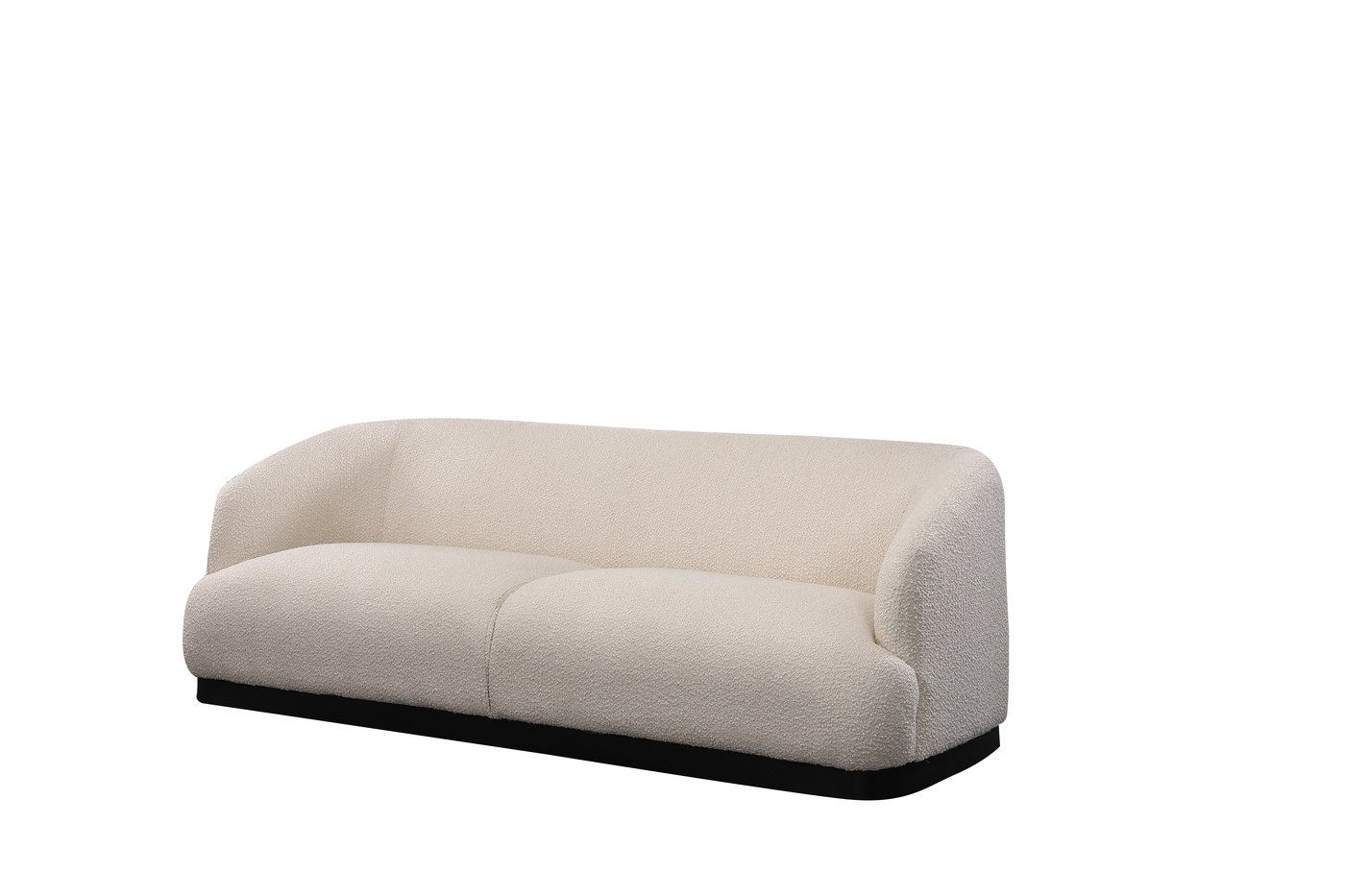 Bank Chloe Bouclé Wit - Giga Meubel