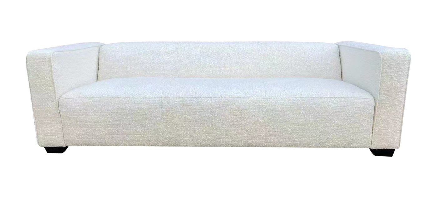 Bank Hannah Bouclé Wit - Giga Meubel