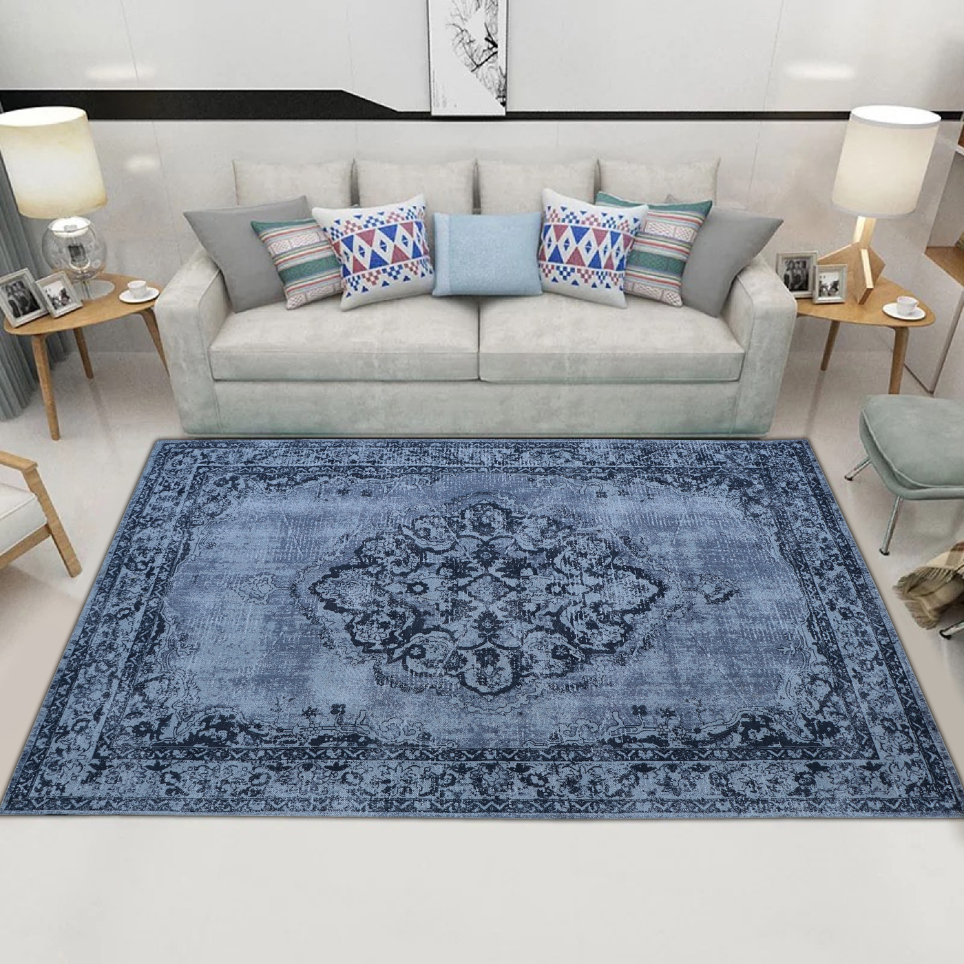 Vloerkleed Durban Genial Grijs 160x230cm - Giga Living