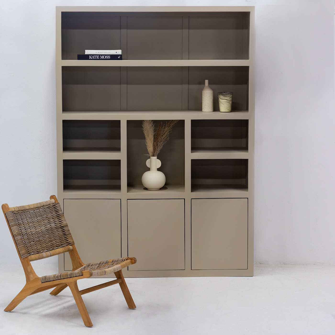 Kast Xander Mangohout Taupe XL - Giga Meubel