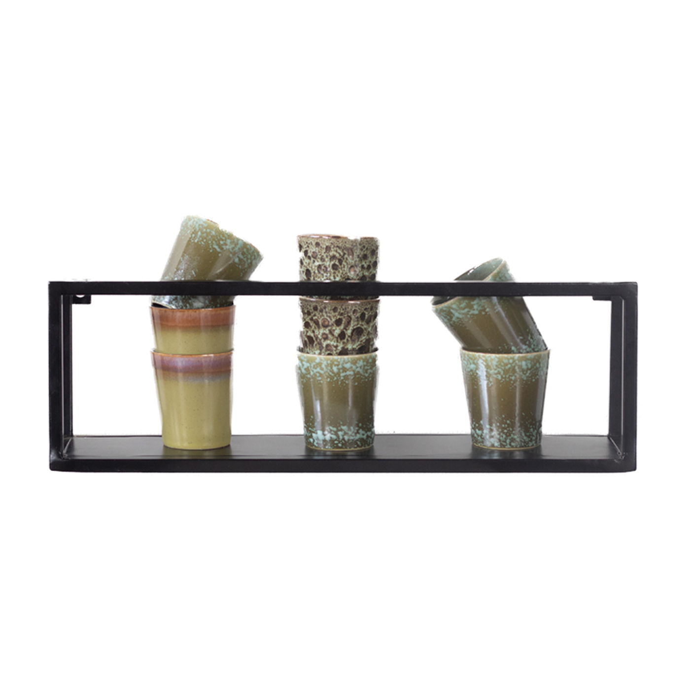 Wandplank Eva Zwart 50cm - Giga Meubel