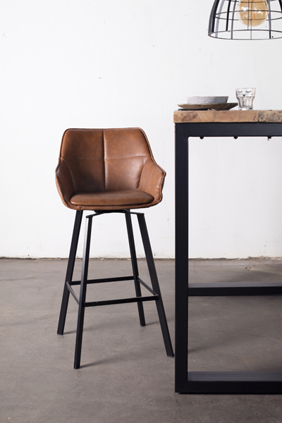 Barkruk Shannon Cognac - Giga Meubel
