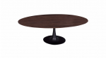 Eettafel Ziggy Bruin Ovaal 160cm O-poot - Giga Meubel