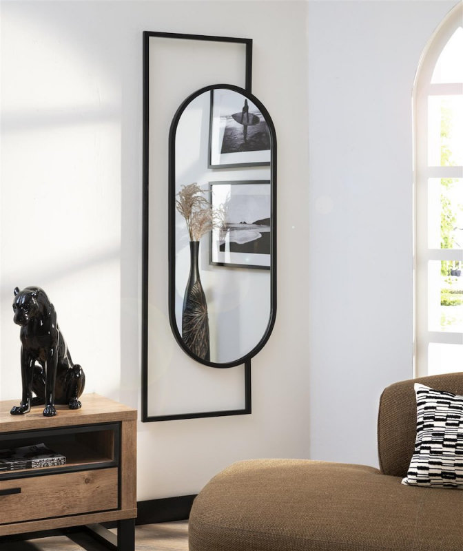 Coco Maison Spiegel Percy 60x160cm Zwart