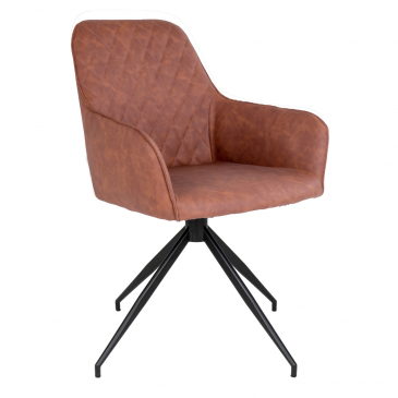 House Nordic Eetkamerstoel Harbo Met Swivel Vintage Bruin