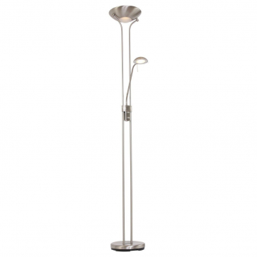Biron Vloerlamp Staal 2-lichts  - Giga Meubel