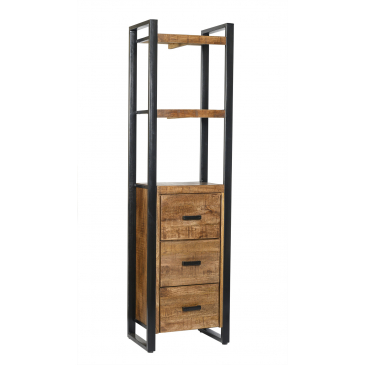 Boekenkast Nairobi 3 laden 55 cm - Giga Meubel