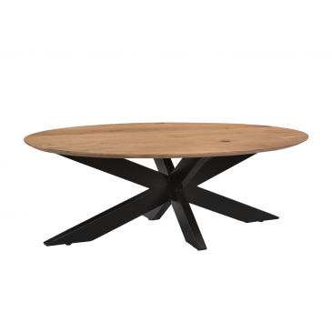 Salontafel Oslo Oval Acasia 130 cm - Giga Meubel