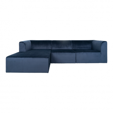 House Nordic Lounge Bank Alba Rechts Donkerblauw