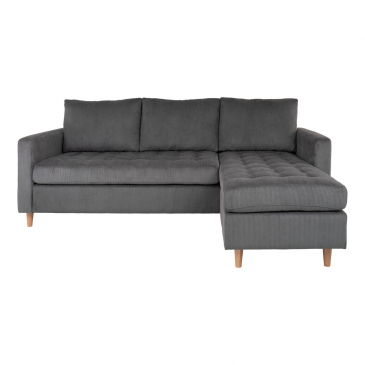 House Nordic Lounge Bank Firenze Donkergrijs/Naturel