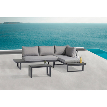 SenS-Line Loungeset Paros Grijs Aluminium