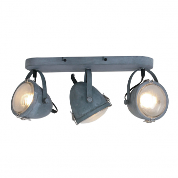 Paco Wandlamp Grijs 3-lichts - Giga Meubel