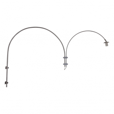 Steinhauer Gramineus Wandlamp Staal 2-boogs Armatuur
