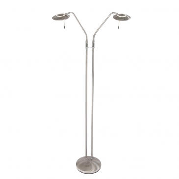 Steinhauer Zenith LED Vloerlamp 2-lichts Staal 163cm