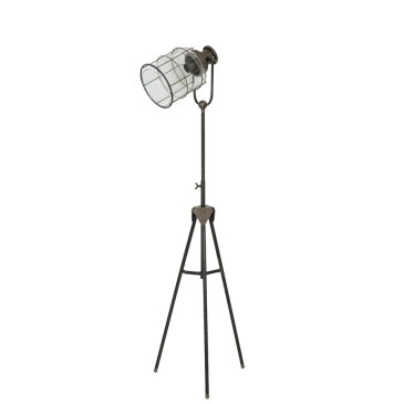 Light & Living Vloerlamp Driepoot Greg Tin Brons 124-174cm