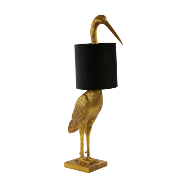 Light & Living Tafellamp Crane Antiek Brons/Velvet Zwart 76,5cm