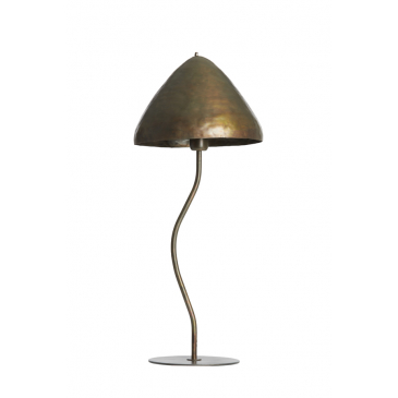 Light & Living Tafellamp Elimo Donkerbruin Brons Ø25x67cm