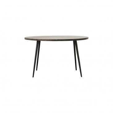 House Doctor Eettafel Club Rond Zwart Mangohout Ø130cm