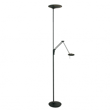 Steinhauer Zodiac LED Vloerlamp 2-lichts Zwart 122cm