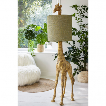 Light & Living Lampenkap voor Giraffe Tweed Groen Ø45cm