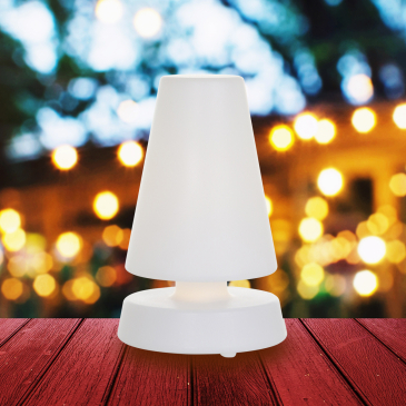Anne Light & Home Catching Light Tafellamp Wit Kegel
