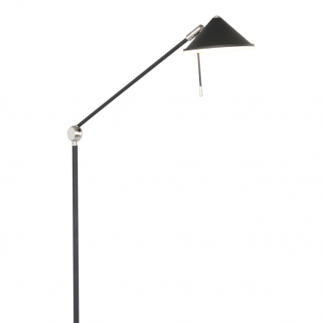 Steinhauer Punkt Ied Vloerlamp Zwart 163cm