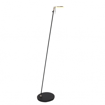 Steinhauer Turound Vloerlamp Zwart 146cm