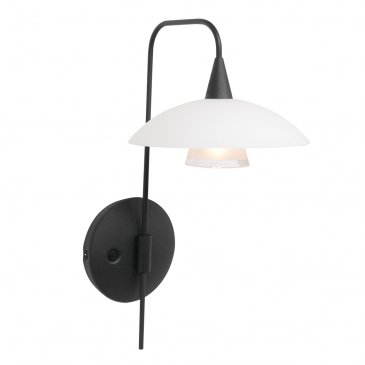 Steinhauer Tallerken LED Wandlamp Zwart