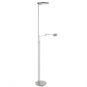 Steinhauer Turound Vloerlamp Staal Grijs Glas 2-lichts 187cm