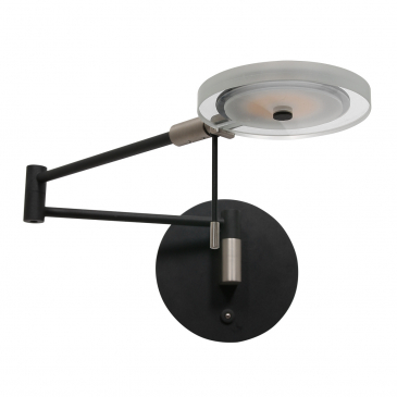 Steinhauer Turound LED Knik Wandlamp Zwart