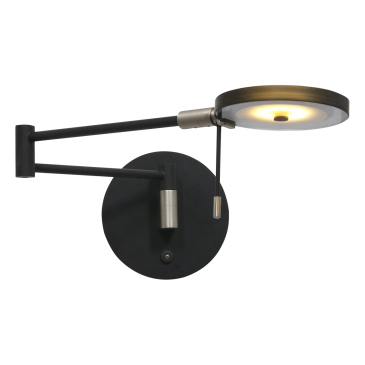 Steinhauer Turound LED Wandlamp Zwart