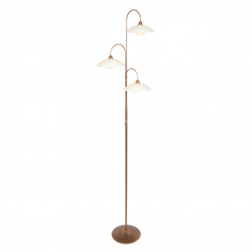 Steinhauer Tallerken LED Vloerlamp 3-lichts Goud 100cm