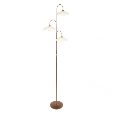 Steinhauer Tallerken LED Vloerlamp 3-lichts Goud 100cm