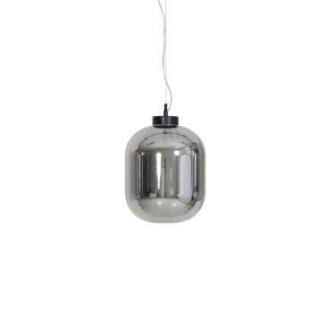Light & Living Hanglamp Julia Glas Smoke Ø25x30cm