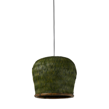 Light & Living Hanglamp Patuk Bamboe Groen Ø40x36cm