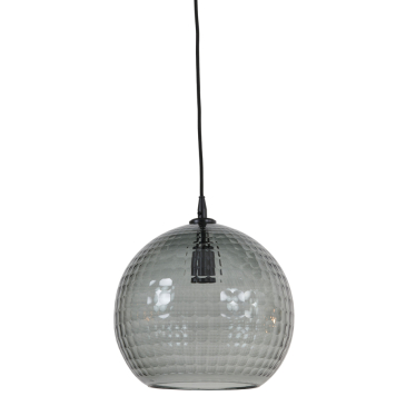 Light & Living Hanglamp Momoko Glas Smoke Grijs Ø30x32cm