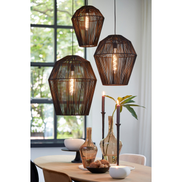 Light & Living Hanglamp Deya Mat Zwart Ø45cm