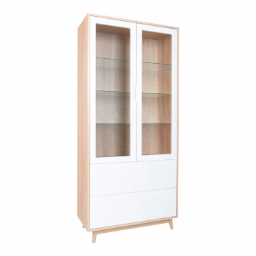 House Nordic Vitrinekast Copenhagen Houten Frame Wit