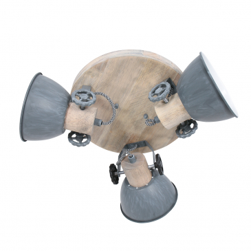 Gearwood Hanglamp 3-lichts Grijs - Giga Meubel