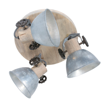 Gearwood Hanglamp 3-lichts Nikkel - Giga Meubel