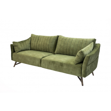 3-zits Bank Vintage Velvet Groen - Giga Meubel