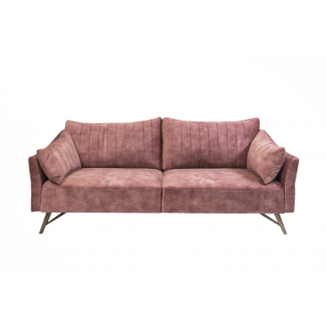3-zits Bank Vintage Velvet oud Roze - Giga Meubel