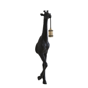 Light & Living Wandlamp Giraffe Mat Zwart 75cm